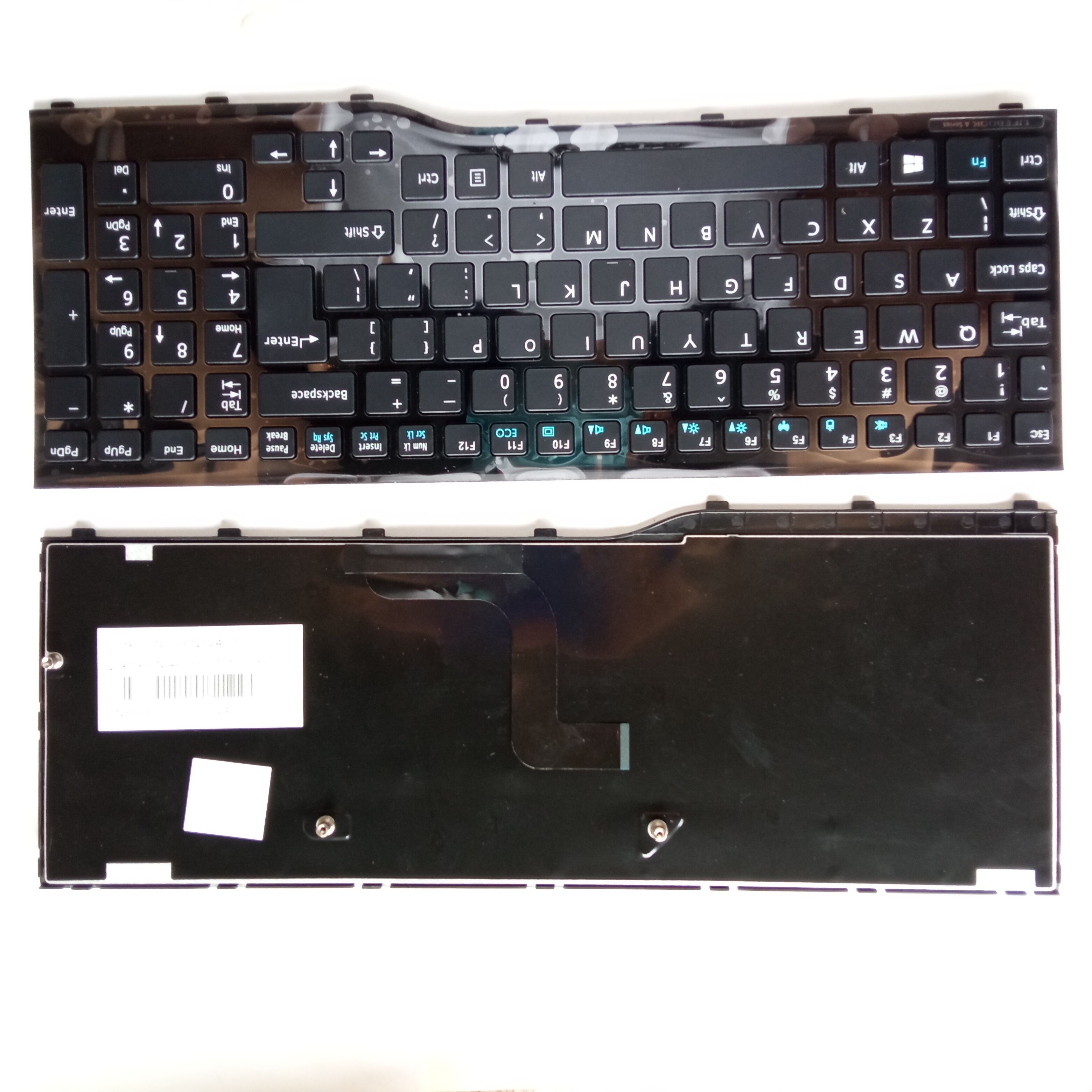 Picture of New Replacement Laptop Keyboard For FJU AH552/AH522 BLACK FRAME BLACK (OEM) UI Layout